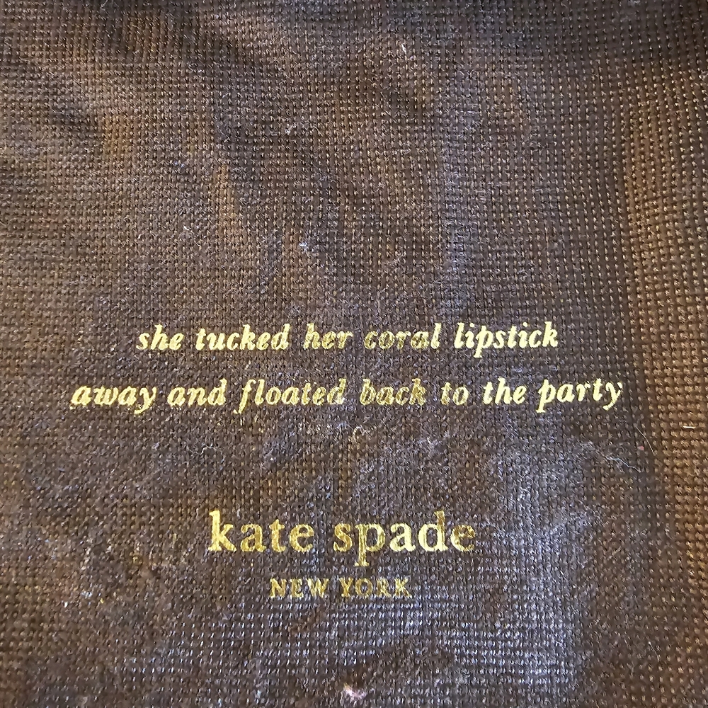 kate spade cream and black satchel bag - Picture 6 of 9